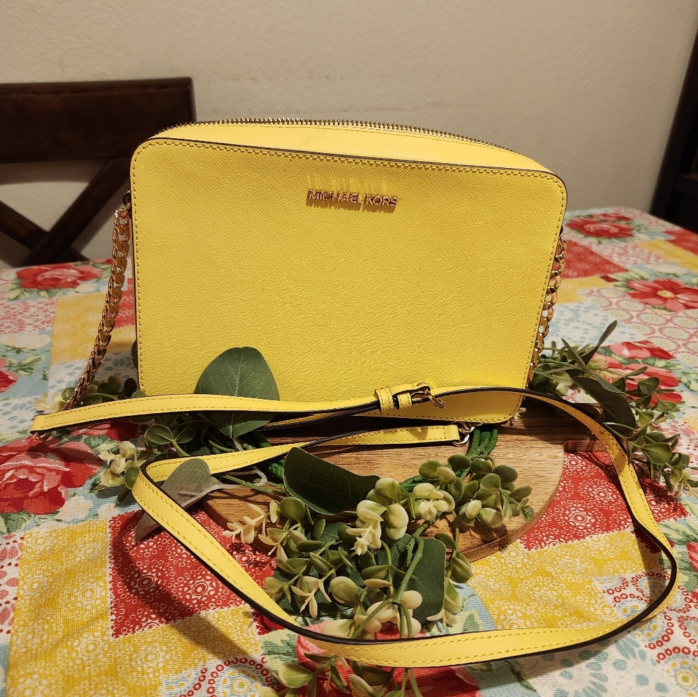 Michael Kors Yellow Crossbody